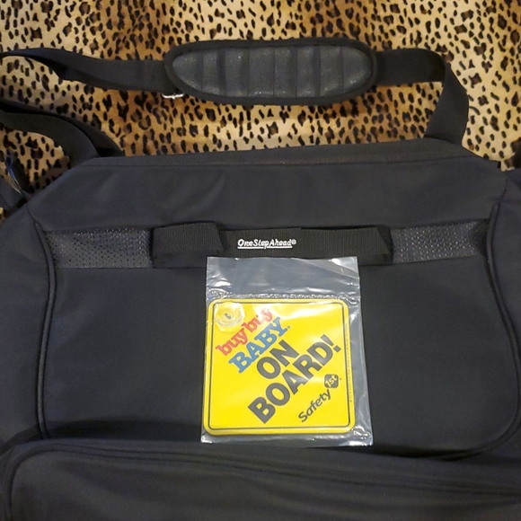 One Step Ahead Black Diaper/Travel Bag - Picture 6 of 10